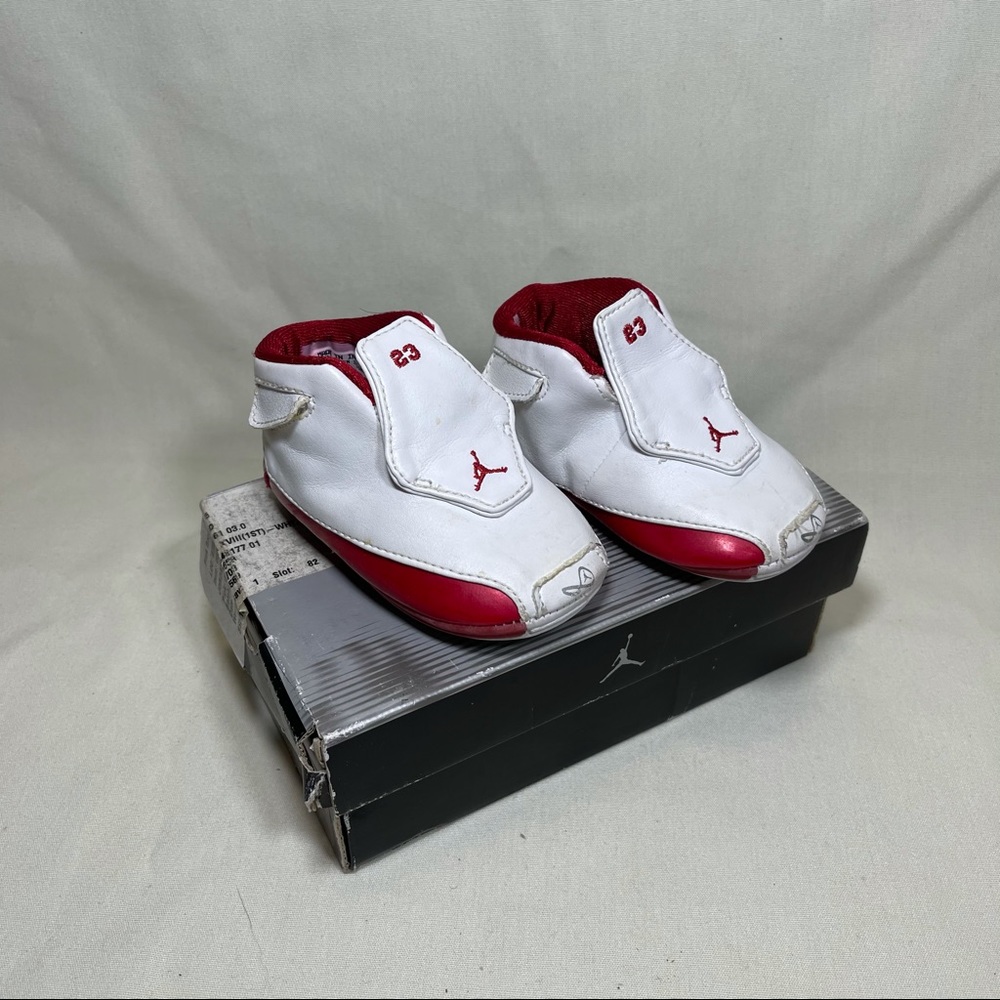 Original Air Jordan 18 ‘Varsity Red’ 2003 sz: 3c